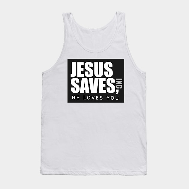 Jesus Saves The Office Tank Top by mansinone3